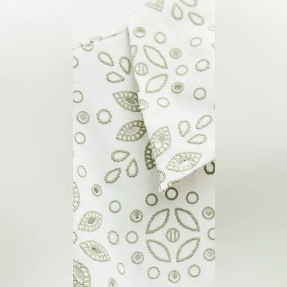 Zara Rubberized Embroidery Midi Dress - Picture 8 of 11